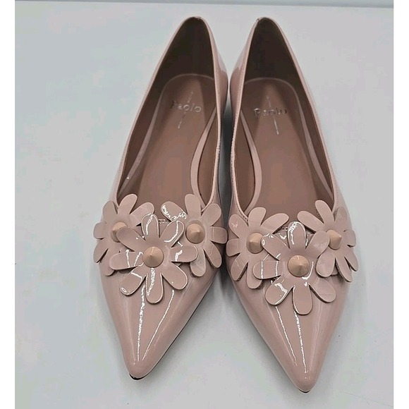 Linea Paolo Womens Sandal Flower Pointed 10 Blush Cottagecore Coquette Flats - Picture 6 of 9